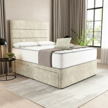 Athens Divan Bed - Almond Coniston